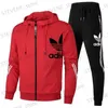 Men's Tracksuits 2024 long-slved quality zipper cardigan hoodie + running pants two-piece mens spring and autumn jogging sportswear set T240326