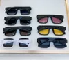 نظارة شمسية مربعة العدسات الصفراء السوداء الرجال الصيف شمس Sonnenbrille أزياء ظلال UV400 نظارة