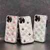 iPhone Beautiful Phone Case 15 14 Pro Max Luxury L Purse de alta qualidade 18 17 16 15Pro 14Pro 13Pro 12Pro 13 12 11 Case com caixa 925