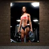 Akcesoria kulturystyka sport inspirujące sztandary motywacyjny trening plakat flagi ścienne gym wystrój płótna wiszące zdjęcia mural