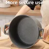 1PC Maifan Stone وعاء الحساء غير المصقم مزدوجًا-أدوات طبخ المطبخ متعددة الوظائف للغاز والمواقد الكهربائية