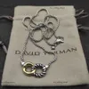 dy men ring ring david yurma rings for woman designer Jewelry silver dy necklace mens luxury Jewelry man man boy Ladyギフトパーティー高品質のデビッドYurmaネックレス579