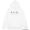 Designer Original Herbst personalisierte Paris B Familie personalisierte Kapuze lose koreanische Version warme langärmelige Kapuzenpullover für Paare im gleichen Stil R0L2