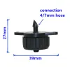 Sprinklers 1/4" Pressure Compensated Dripper for Uneven Ground Irrigation Hilly Agricultura Garden Lawn Watering Pressure Drop Drip 200 Pcs