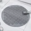 Bath Mats Bathroom Mat Anti-Slip Sucker Round Pvc With Drain Hole Sile Bathing Rugs Foot Mas Pad Bathtub Soft Shower Drop Delivery Hom Ot5Ht