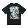 Hellstar T-shirt 2024 Été Nouveau à manches courtes Classique Décontracté Mode Tendance Crâne Rose Imprimé Haute Qualité Double Fil Pur Coton T-shirt Décontracté Chemises Pour Hommes 218