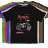 HDA Mkey Black Editi Классическая мужская футболка Мотоциклетные гонки Летние топы Мужские футболки Футболка из чистого хлопка Vinatge 99Pb #
