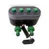 Timers Ball Valve Electronic Automatic Watering Two Outlet Four Dials Water Timer Garden Irrigation Controller for Garden, Yard #21032