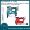 Cordless Electric Nail Gun Straight/N-shape Nails Nailing Machine with 32/50mm Nails Rechargeable Nailer For Ma kita Battery 240313