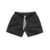 S-3XL Boardshorts Shorts Hommes Respirant Été Séchage Rapide Cuisse Longueur Plus Taille Shorts Mâle Solide Cordon Plage Shorts Hommes W9aK #