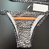 designer bikini trend D brand Fashion swimwear luxury swimsuit Leopard print two-piece swimsuit sexy style beach sea side