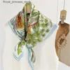 Foulards 100% foulard en soie naturelle femmes imprimé Bufanda Mujer véritable bandeau en soie 65x65 cm Bandanas foulard en soie col carré emballage de carte Q240326