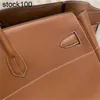 Borse Borsa a mano grande Hac 40 cm Designer di marca 50 cm Tote da uomo Colore marrone Borsa di lusso Cuciture completamente fatte a mano con linea in cera Togo Bk Vera pelle IUYK