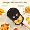 Friteuse Simplus à double boutons rotatifs, contrôle précis de la température, chauffage rapide de 1 300 W, circulation de l'air à 360 degrés – Haute sécurité avec mémoire de mise hors tension automatique