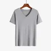 Sommer Schlaf Tops für Männer Viskose Plus Größe Pyjamas Weiche Modal Cott Mann Nachtwäsche Kurzarm Schlaf T-shirt Hause kleidung q3Sf #