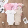 Tuta da bambina Tuta da ragazza 5 pacchi Estate Bambino Ragazzi Vestiti Cotone Cartone animato nato ropa bebe Abbigliamento Costume 240314