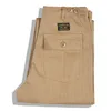 ok1911 Pantalon cargo vintage décontracté Fi Urban Herringbe Haute Qualité Kaki Quotidien Randonnée En Plein Air Sport Pantalon Droit A4KL #