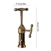 Champagne Opener Professional Wine Corkscrew Cork Bottle Openers Vintage Style Rack Pinion Gadgets Universal Camping Bar Tools 240315