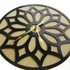 Wall Clocks Lotus Ring Contemporary Clock Spiritual Wooden Flower Decorative Silent Quartz Modern Rustic Farmhouse Art