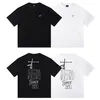Letras impressas hip hop camiseta masculina mulher sumer puro algodão preto branco algodão camisetas streetwear roupas