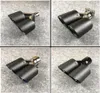 1 PCS AKRAPOVIC MATTEデュアルエキゾーストチップステッカーカーボンファイバーユニバーサルエキゾーストパイプカーマフラ​​ーヒントノズルTail8232457