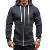 2020 mais novo quente outono inverno fi velo hoodie masculino casual fino térmico forrado capuz jaqueta moletom zip outerwear quente 63Ez #