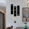 Relojes de pared Diseño moderno nórdico para decoración del hogar Reloj con péndulo Reloj de gran tamaño.