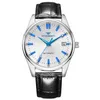 Guarda Men Quartz Watch Business Trend Waterproof Watch Calendario per la cintura per il tempo libero orologio Ultra Thin Student Watch