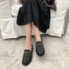 Dress Shoes 2024 Elegant Spring Autumn Shallow Mouth Single Women's Comfortable Round Head Low Thick Heel Loafers Size 32-43 20-16