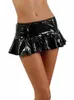 Jupes de jupe sexy en cuir gothique en cuir chaud femme de nuit de nuit de nuit artificiel pvc basse taille mini-club d'été personnalisation 24326