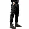 cargo Pants Men Ankle Length Streetwear Casual Pants Men Military Style Slim Fit Pure Cott Trouser Japan Style Black Pants Men m7xm#