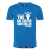have No Fear The Air Traffic Ctroller Is Here T Shirt Novelty Funny T-shirt Mens Clothing Short Sleeve Camisetas Tops Tees N9hN#