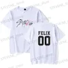 Heren T-shirts Trend Kpop Stray Kids T-shirt SKZ Mannen Vrouwen Katoenen T-shirt Straykids Seungmin FELIX HYUNJIN JEONGIN MINHO Korte Slve T-shirt T240325