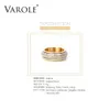 Band Rings VAROLE Rotating Multi layered Ring Womens Stainless Steel Gold Stacked Finger Ring Fashion Jewelry Wholesale Anillos Mujer J240326