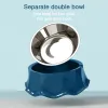 Supplies Pet Feeder Cat Bowl Dog Bowl Stainless Steel cute Feeding Bowl Kitten puppy cat food Bowl Pet supplies food drink