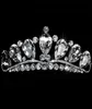 Çarpıcı Shinny Yüksek Kaliteli Büyük Rhinestone Kristal Pageant Tiara Crown Gelin Aksesuarları Partisi Prenses Kraliçe Başlıkları 6027812