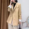 Cappotto da donna in vera pelle primaverile in pelle di pecora più lunga versione coreana abito slim fit alla moda