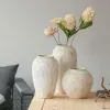 Films Nordic Big Flower Vase Modern Minimalist Living Room Pottery Dried Flowers Ceramic Pot Vases Retro Rough Clay Pots Home Decor