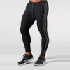 Men Cott Running Pants Navy Gym Leggins Joggers Streetwear Casual Sport Species Male Training Trening
