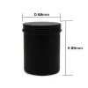 Potten 10 pcs/20 pcs DIY Black Metal Kaars Blikken 200 ml Ronde Containers met Deksels Thee Verpakking blikken Doos Food Grade