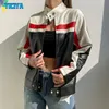 YICIYA jacket bomber women varsity racing Jackets PU leather Female outerwear tops American y2k korean baseball Jacket coats 240320