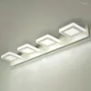 Wall Lamps Energy Saver-Nordic Modern Sconce Kitchen Bathroom Mirror Led Lights For Home Decor White Iron Acrylic Light Fixture