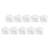 Copas descartáveis palhas 10 pcs copo de aviação sobremesas multifuncionais Tiramisu pálpebras transparentes de pudim multifuncional Mini acessórios de festa plástica