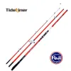 Varas de pesca de barco 4.2m Fl Fuji Parts Surf Rod Fibra de Carbono Spinning Pólo 3 Seções Isca Peso 100-250G205V Drop Delivery Spo Othie