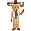 Mascot Costumes Halloween Christmas Deer Mascotte Cartoon Pluszowa fantazyjna sukienka Mascot Costume