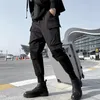 Fiブラックカーゴパンツ男性ジョガーストリートウェア韓国服ヒップホップパンクスキニーハーレムパンツサファリスタイルカジュアルズボンl5ue＃