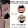 Ear Cuff Ear Cuff Magnetic non perforated earrings clip earrings for female lymph node drainage detoxification weight loss earrings jewelry Y240326