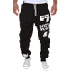 50% Hot Sale Men Casual Jogger Number 7 Printed Letter Drawstring Sweatpants Trousers Pants Summer Hiphop Casual Sports Pants H9d1#