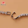 REDLEAF FINE SMEYCHEMBELETS Kvinnor Sterling Sier Diamond Chain Heart Form 5mm Moissanite Tennis Armband