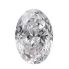 Gevşek Elmaslar Nicegems 3.35Ct Oval F Renk VS2 Clarity Mükemmel Kesilmiş Laboratuvar Grown Diamond Stone Sertifikalı